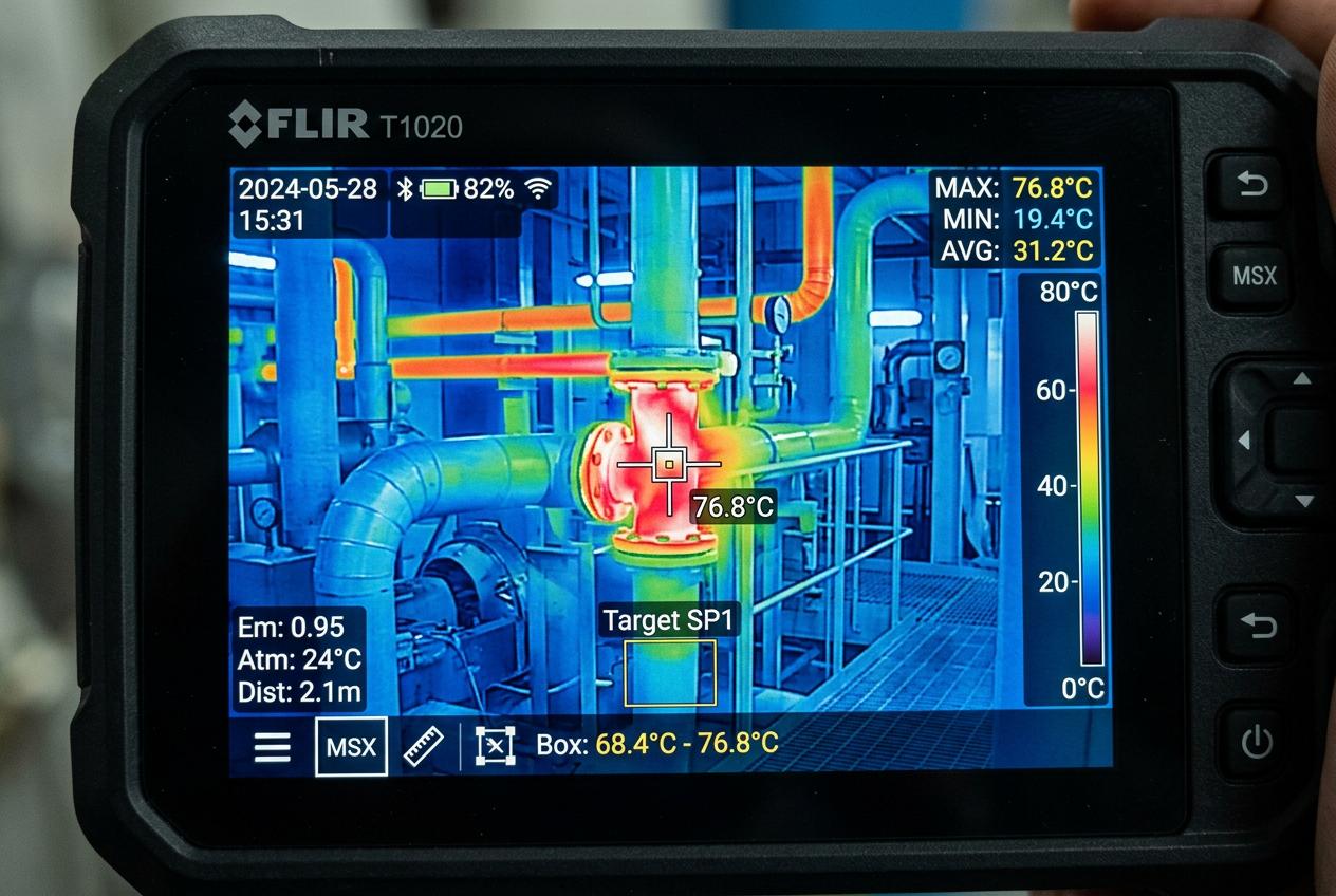 Termografia IV — deteção de fugas